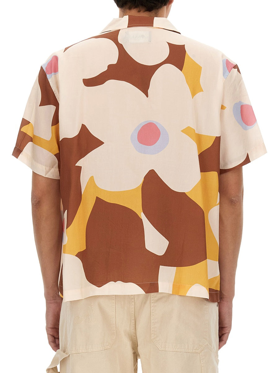 AWAKE NY FLORAL SHIRT TP004BROWNMULTI