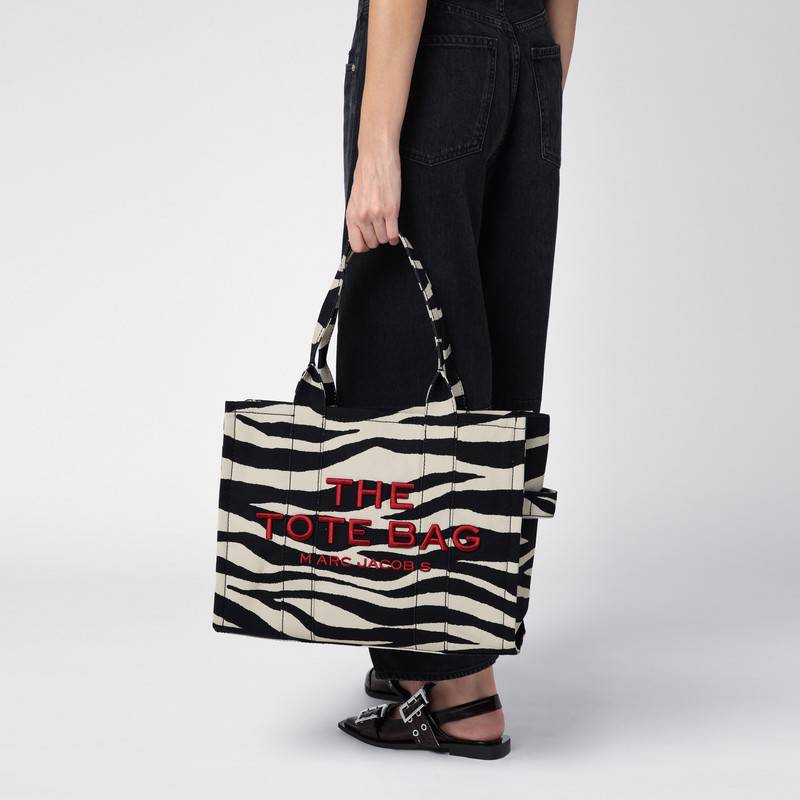 Marc Jacobs Large tote bag in canvas with zebra print 2F4HTT020H05COP_MARC-005