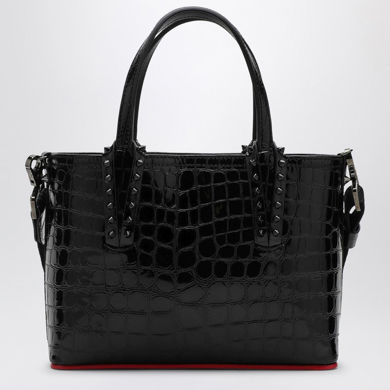 Christian Louboutin Black handbag in crocodile-effect patent leather 3245051LEP_LOUBO-CM53