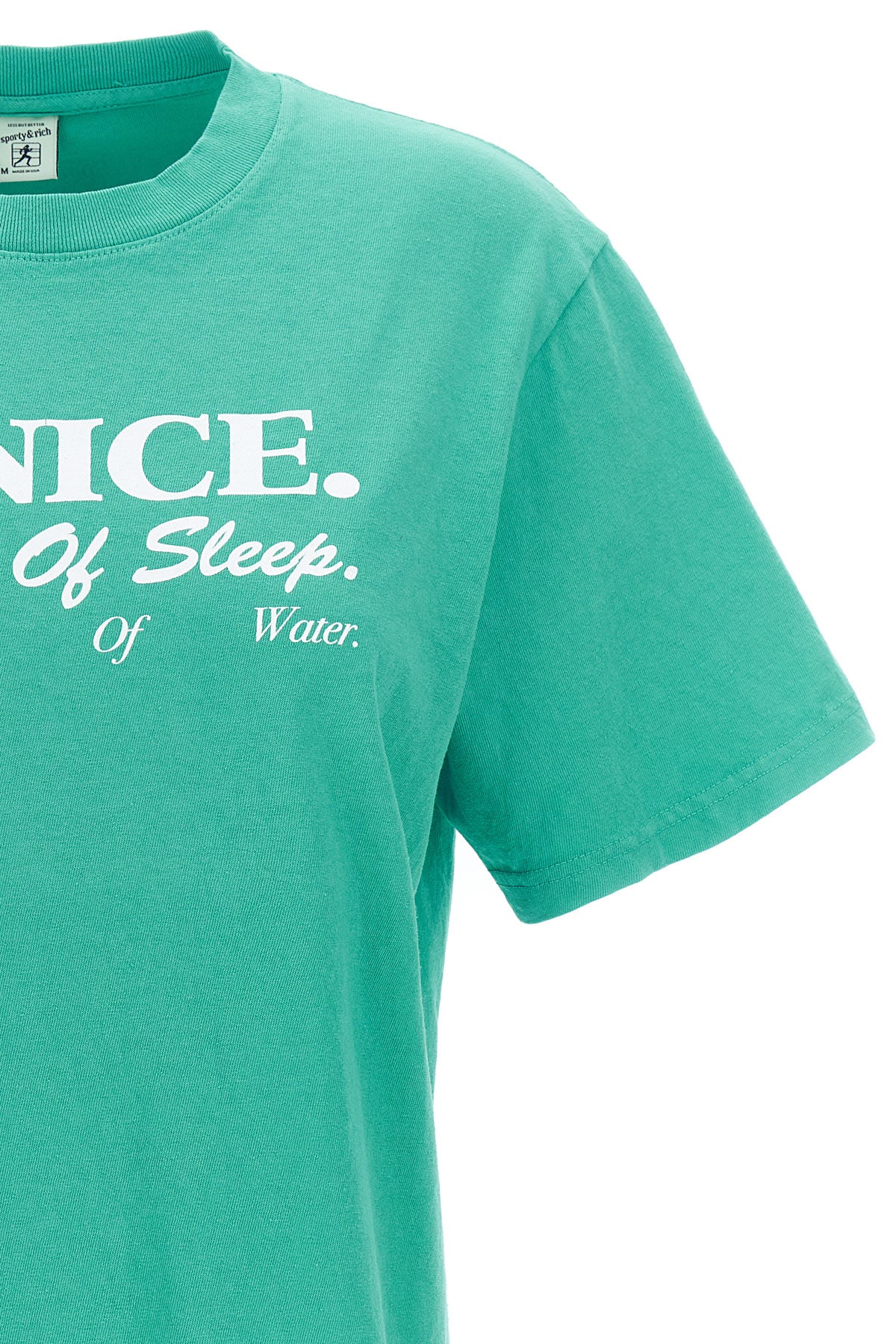 Sporty & Rich T-SHIRT 'BE NICE' TS858FTFADEDTEAL