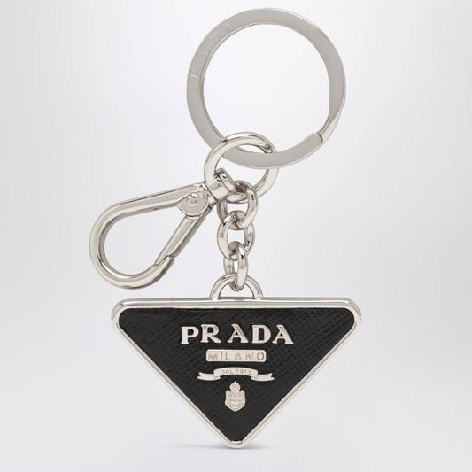 Prada Black Saffiano and metal key ring 2PP080053Q_PRADA-F0002