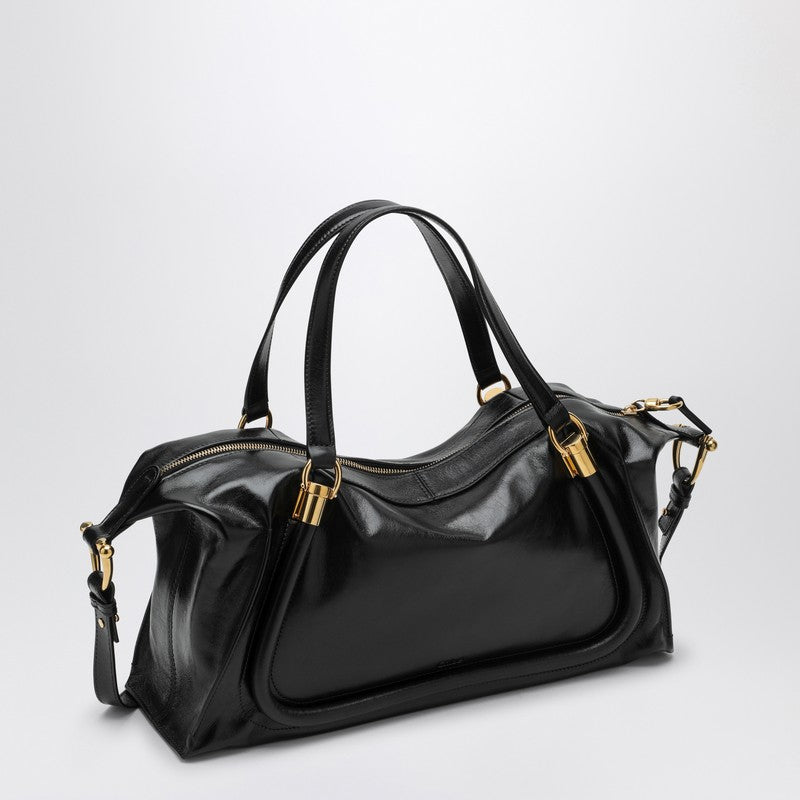 Chloé Paraty 24 bag in shiny black leather CHC24AS750N82P_CHLOE-001