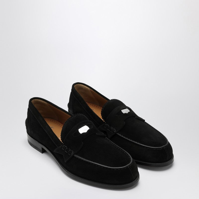 Christian Louboutin Black suede Penny loafer 1240762LEP_LOUBO-BK01