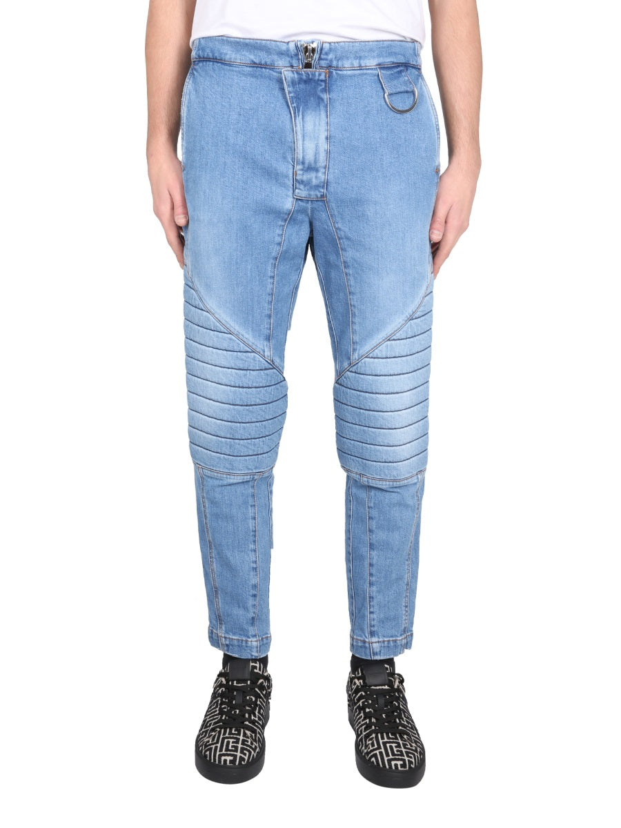 Balmain SLIM FIT JEANS AH1MH165DC996FF