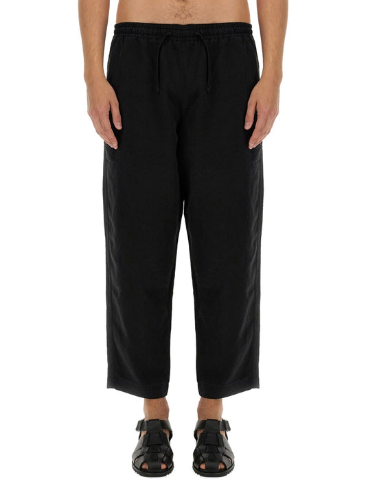 YMC LINEN BLEND PANTS P4WACBLACK