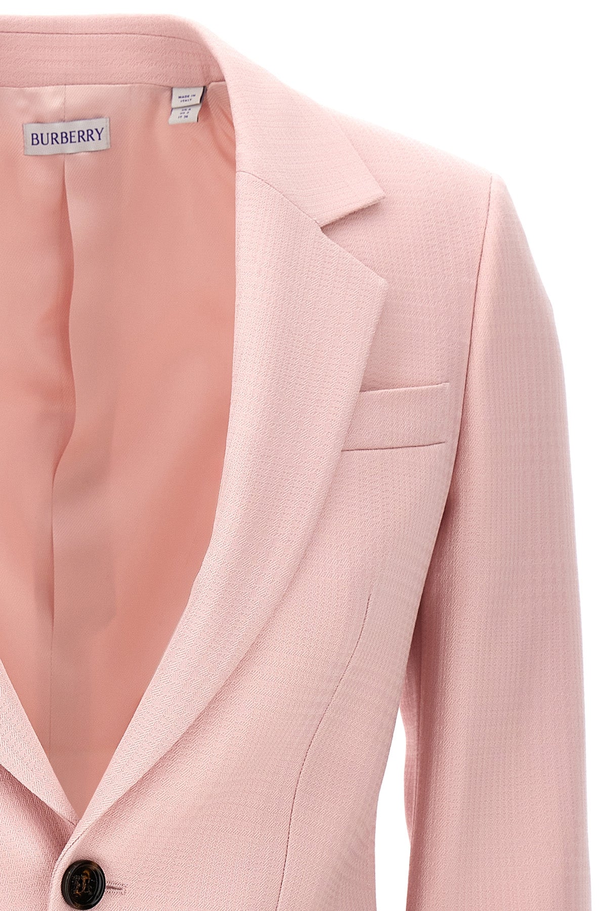 Burberry SINGLE-BREASTED TAILORED BLAZER 8082619CAMEO