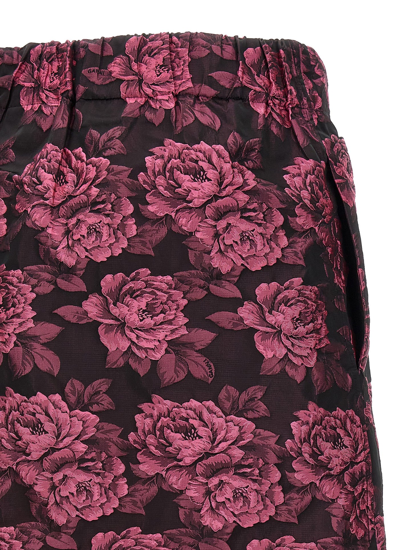 GANNI mini skirt in floral jacquard F8593072