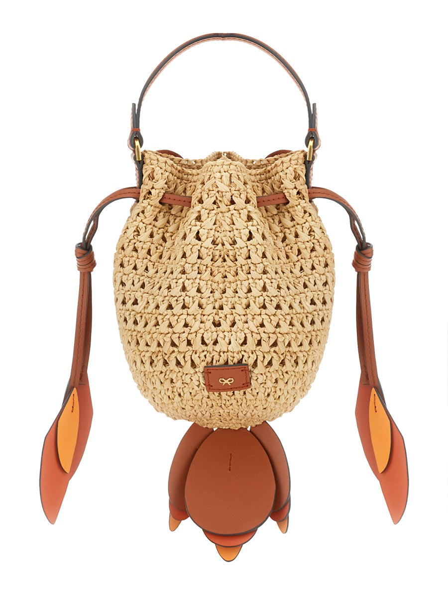 ANYA HINDMARCH "GOLDFISH" SHOULDER BAG 190657NATURAL