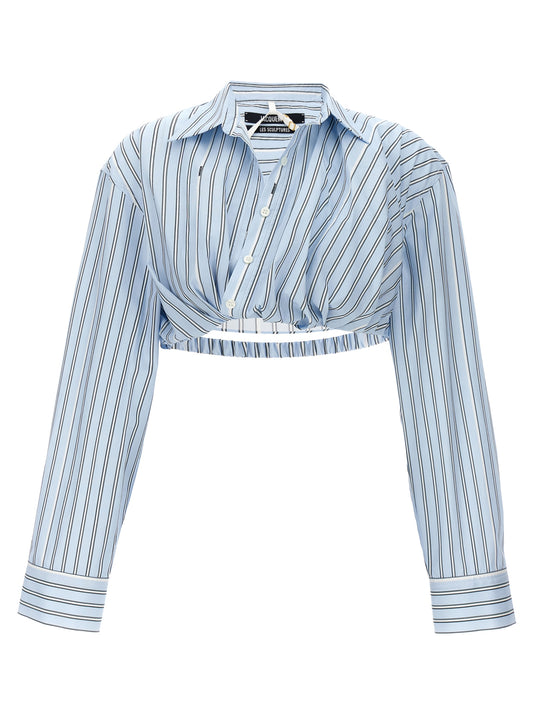 JACQUEMUS 'LA CHEMISE BAHIA COURTE' SHIRT 24E233SH0421140PRINTBLUESTRIPE