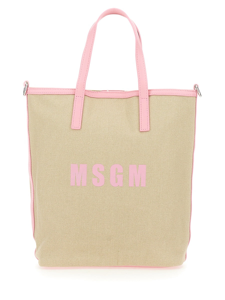 MSGM TOTE BAG WITH LOGO 3641MDZ2359813