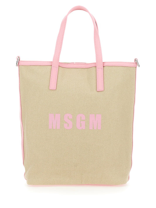 MSGM TOTE BAG WITH LOGO 3641MDZ2359813