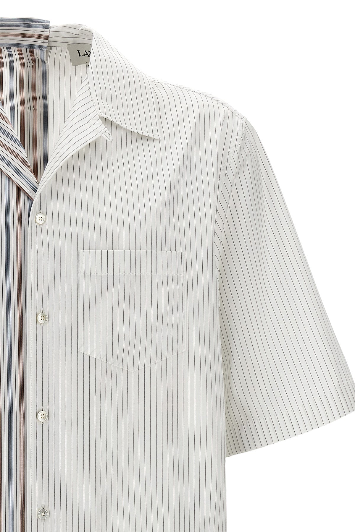 LANVIN ASYMMETRIC STRIPED SHIRT RMSI00145851P24654