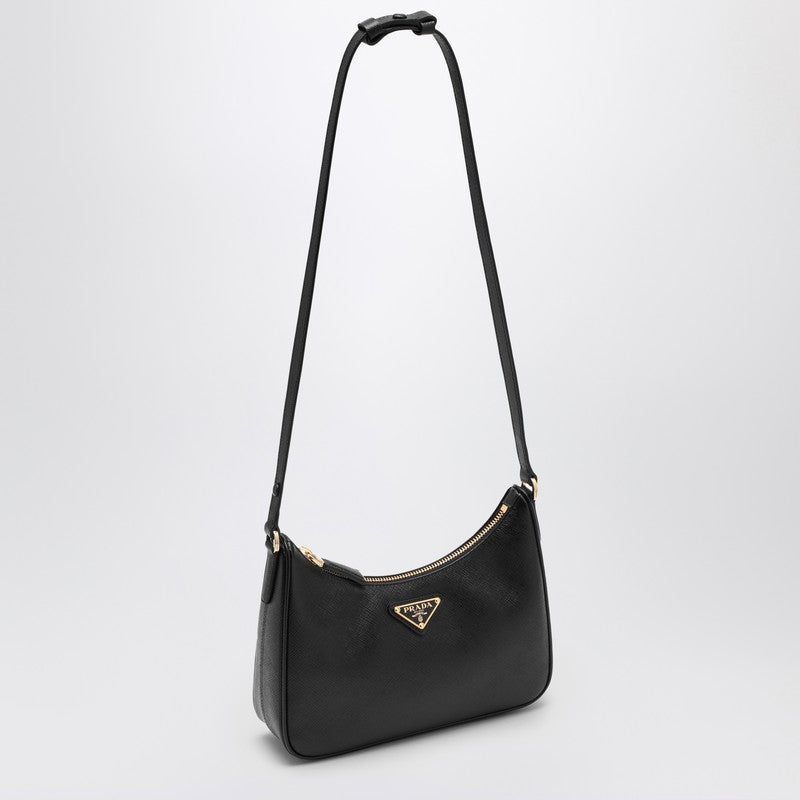 Prada Re-Edition black mini bag in Saffiano 1BC204JOMNZVP_PRADA-F0632