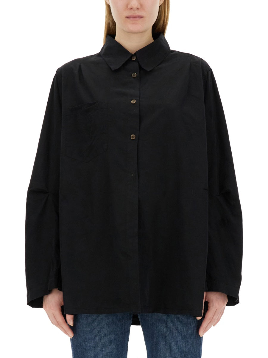 OUR LEGACY OVERSIZE FIT SHIRT W2232MABANTIQUEBLACKPEACHEDCUPRO