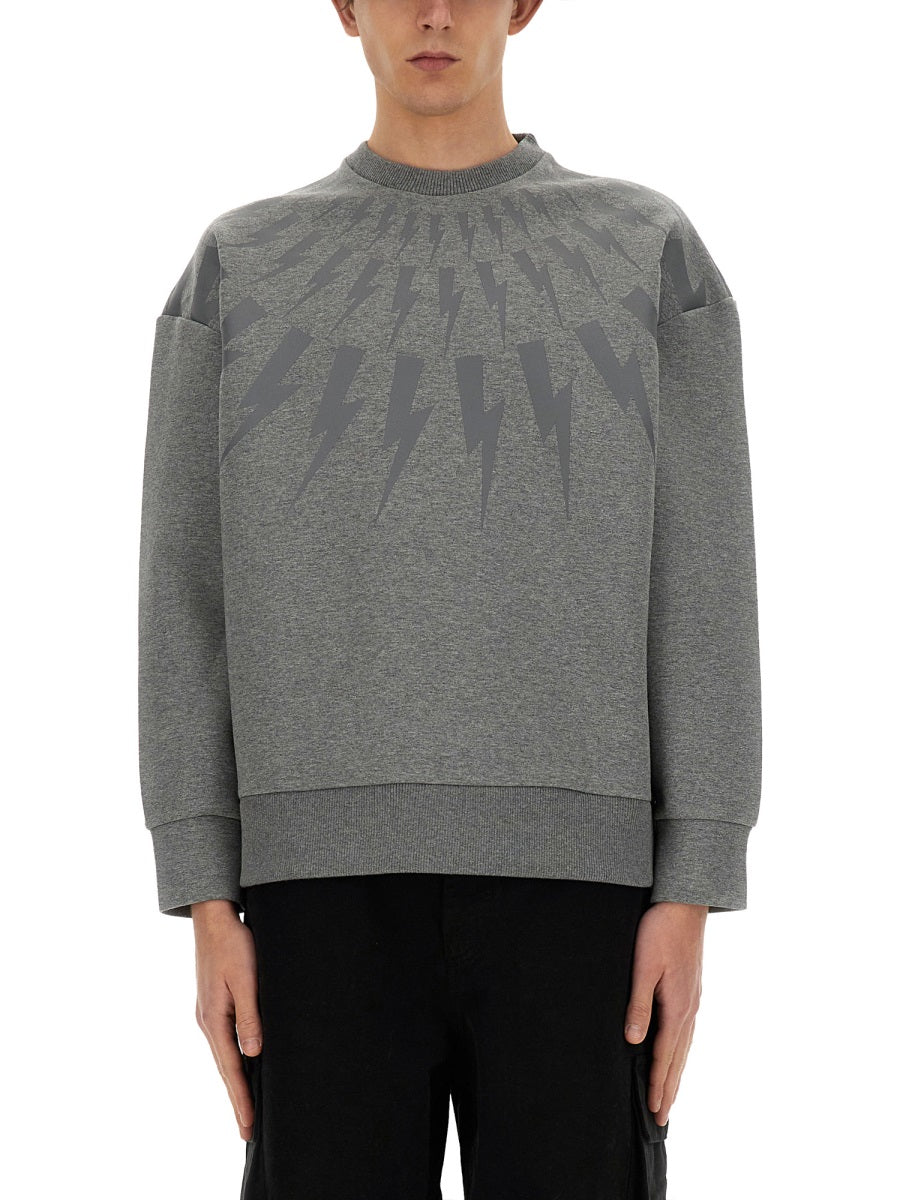 NEIL BARRETT "THUNDERBOLT" SWEATSHIRT MY72010SY506756N