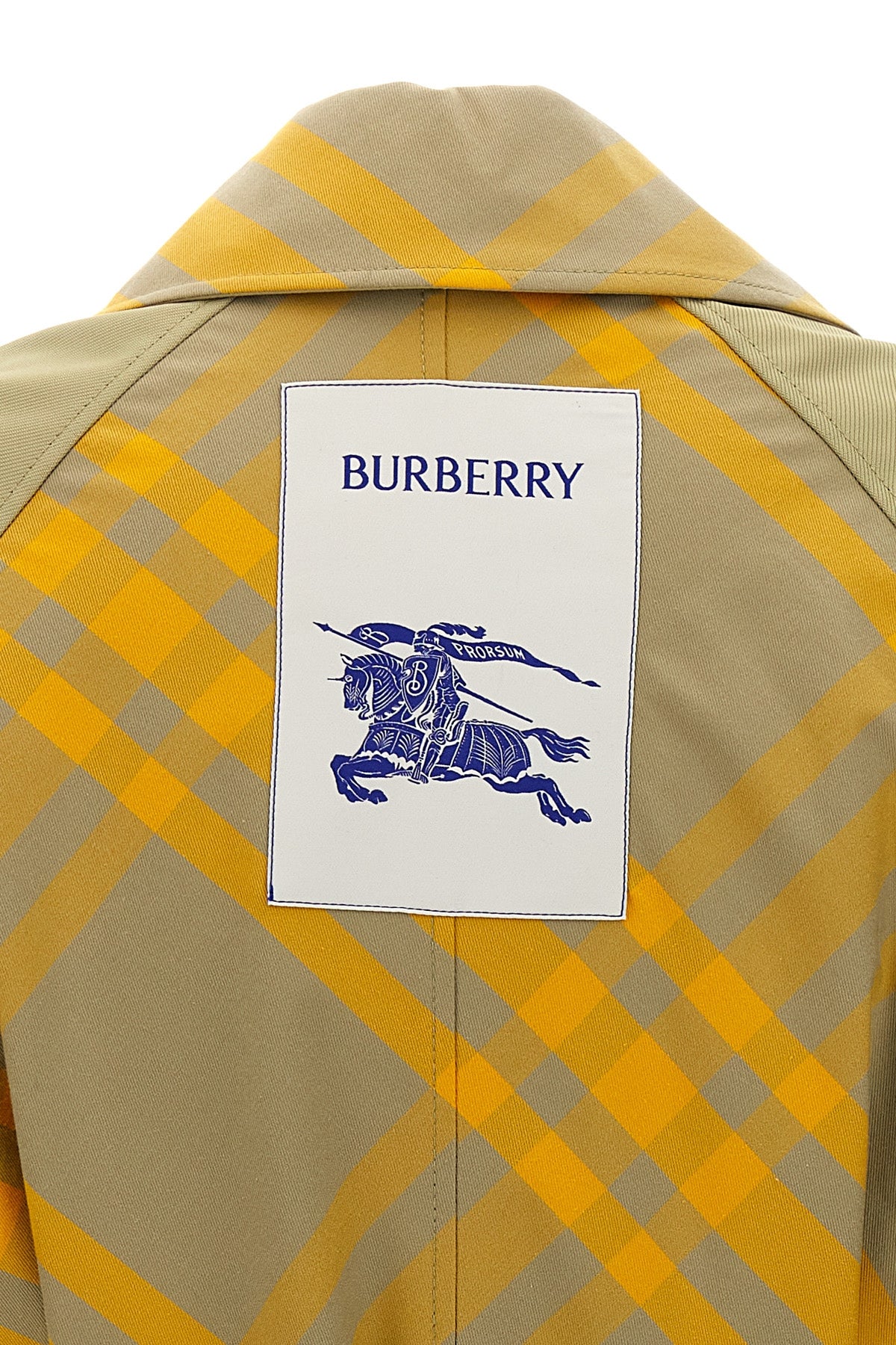 Burberry CHECK INSERT TRENCH COAT 8077136HUNTER