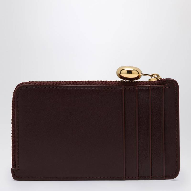 LOEWE Burgundy leather Pebble card case CANBZ40X01LEQ_LOEW-7110