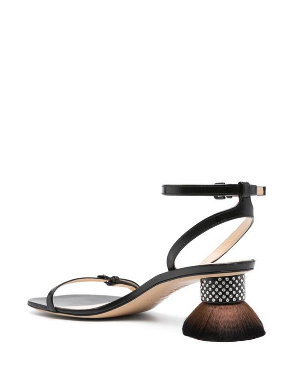 LOEWE Sandals Black L814465X69PETALBRUSH1100