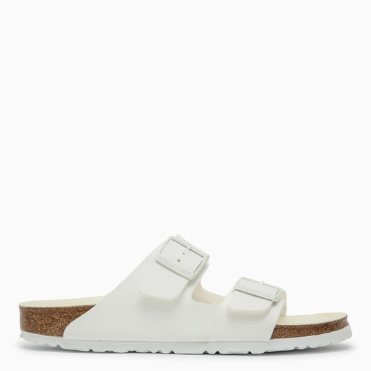 BIRKENSTOCK White Arizona Birko-Flor slide 1019046LEO_BIRKE-WHT