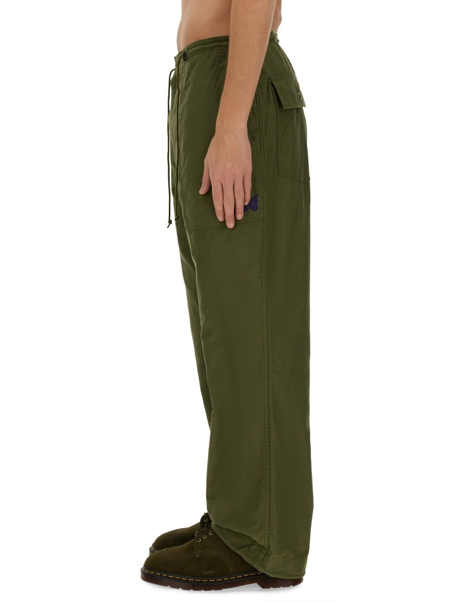 Needles PANTS WITH ELASTIC OT181B-OLIVE