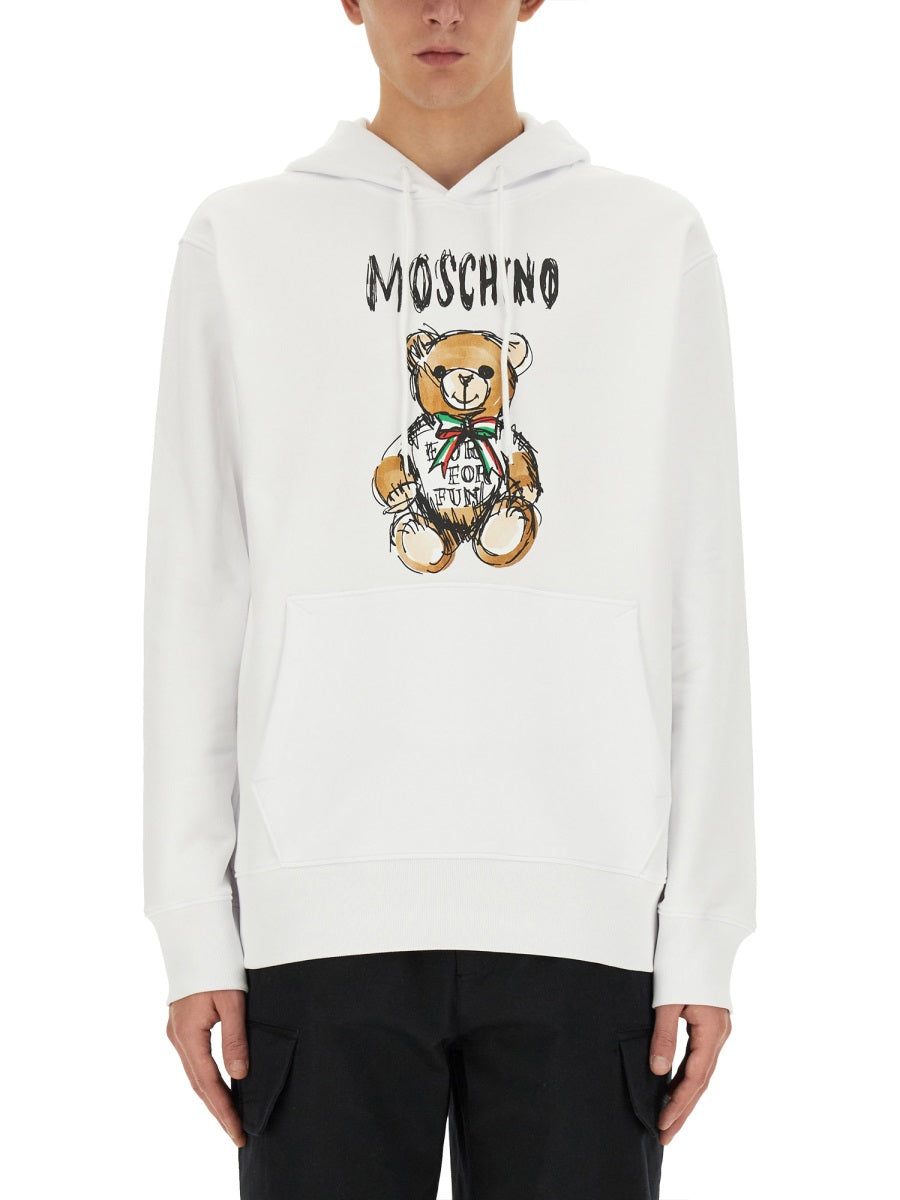 MOSCHINO TEDDY PRINT SWEATSHIRT 171602281001