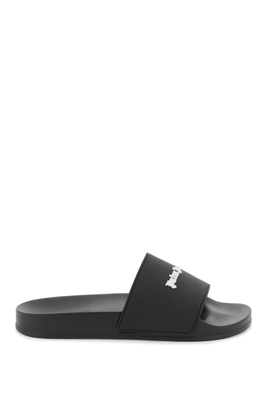 Palm Angels rubber monogram slides PWIC010S24MAT0011001