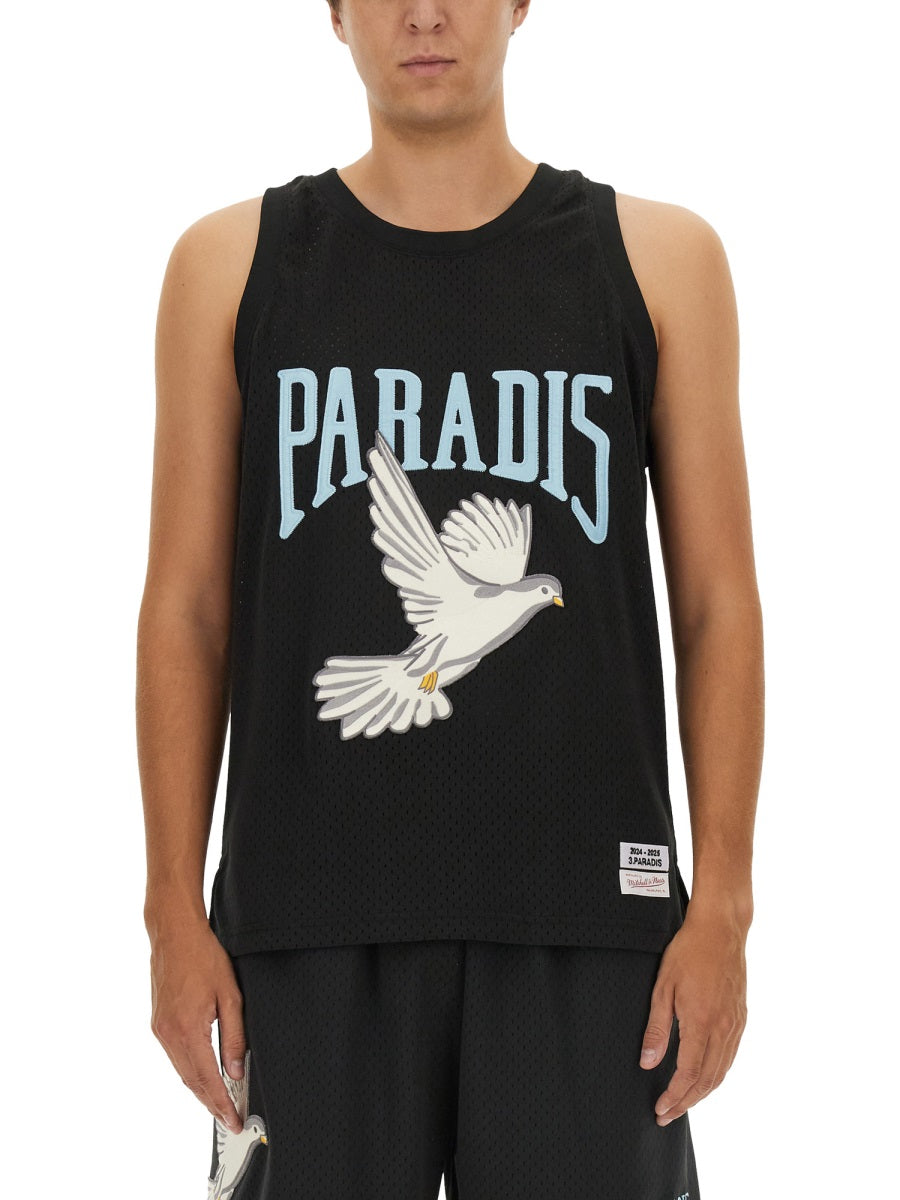 3.PARADIS TOPS WITH LOGO TP11696BLACK