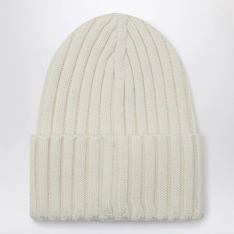 Moncler White wool bonnet 3B000-36A9327P_MONCL-030