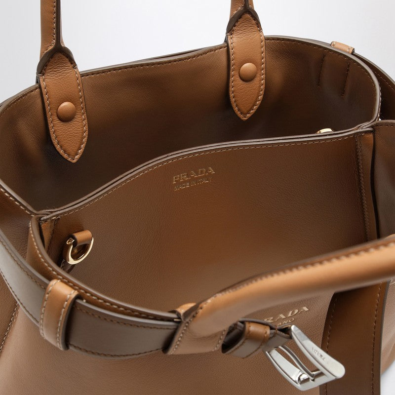 Prada Caramel-coloured leather medium Buckle bag with belt 1BA434OBO2CY9O_PRADA-F03BH