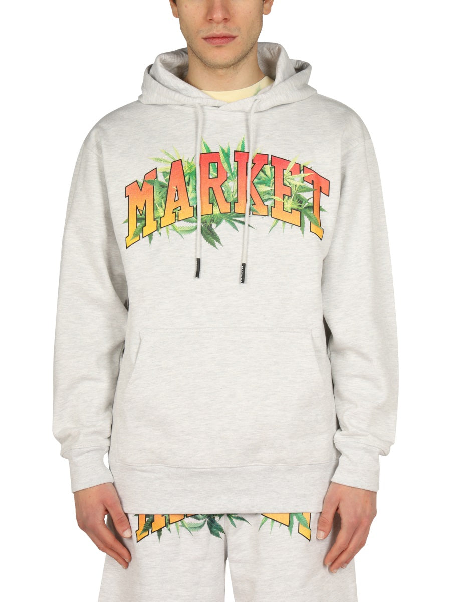 MARKET LOGO PRINT SWEATSHIRT  397000351ASHGREY