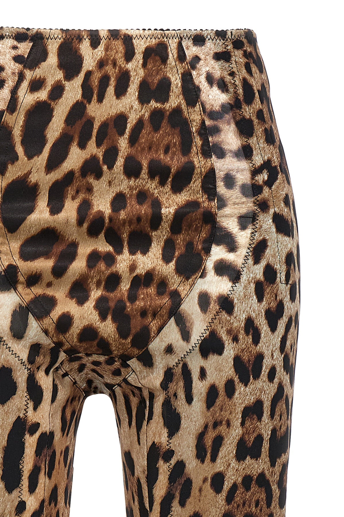 Dolce & Gabbana LEOPARD PRINT MARQUISETTE PANTS FTCXKTFSSF7HY13M