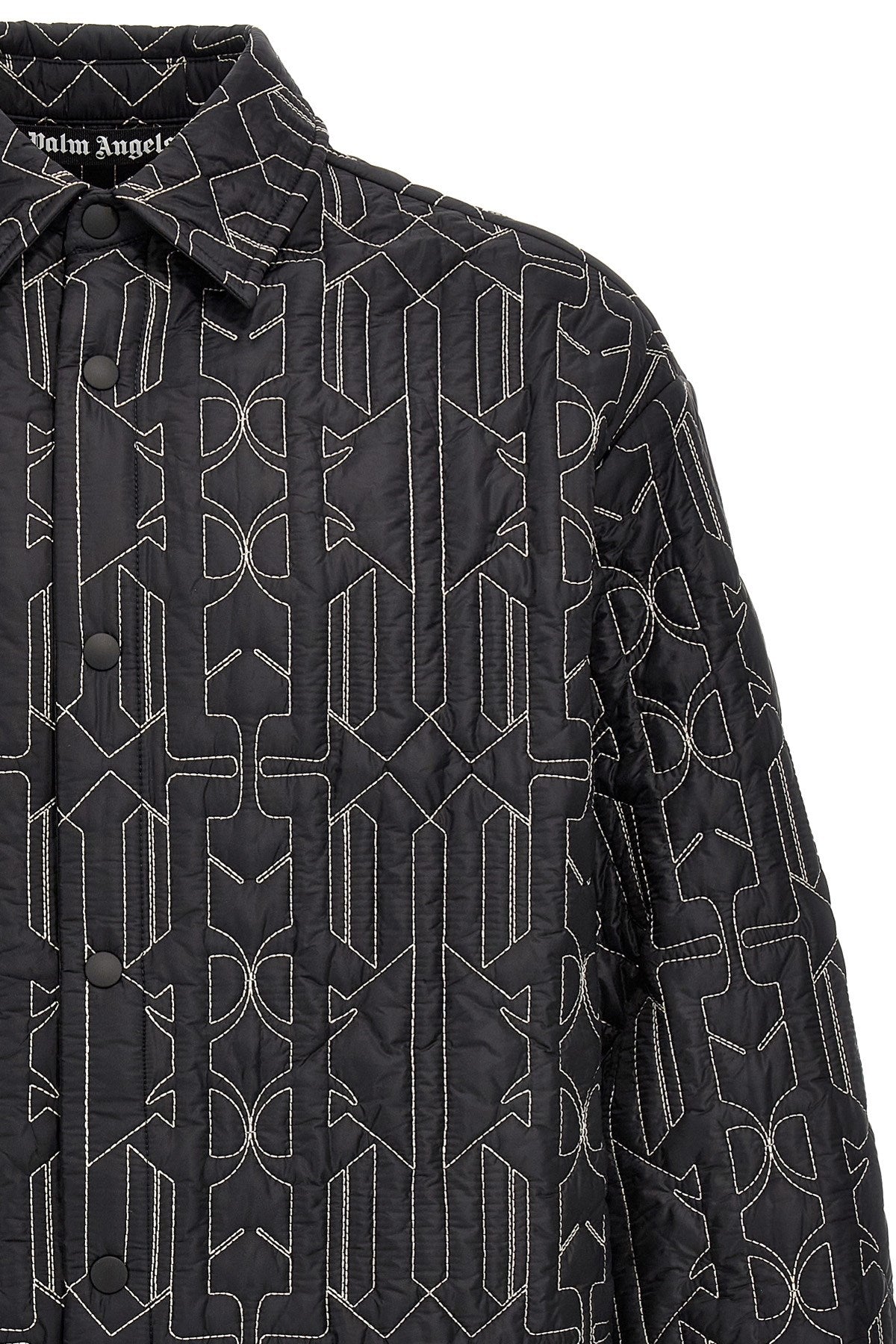 Palm Angels ALL MONOGRAM QUILTED DOVER JACKET PMEA251E23FAB00111031103