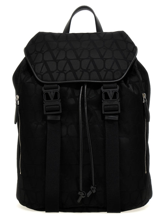 Valentino Garavani 'BLACK ICONOGRAPHE' BACKPACK 3Y2B0C29CSH0NO