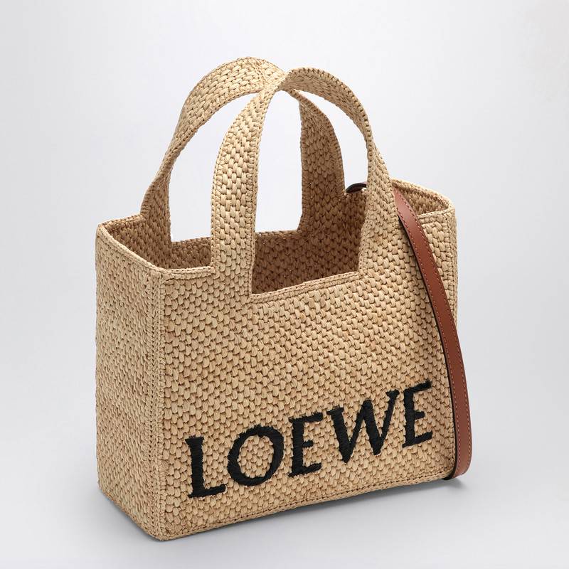 LOEWE Font Tote small raffia bag A685B59X03NFQ_LOEW-2123