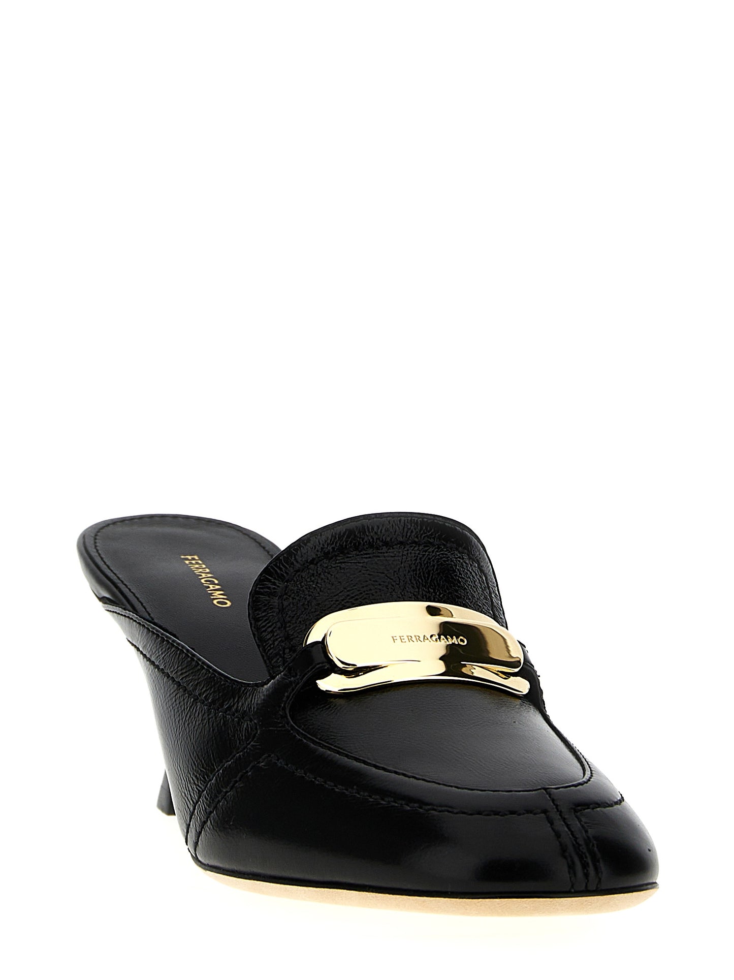 FERRAGAMO 'ELODYE' MULES 773104NERO