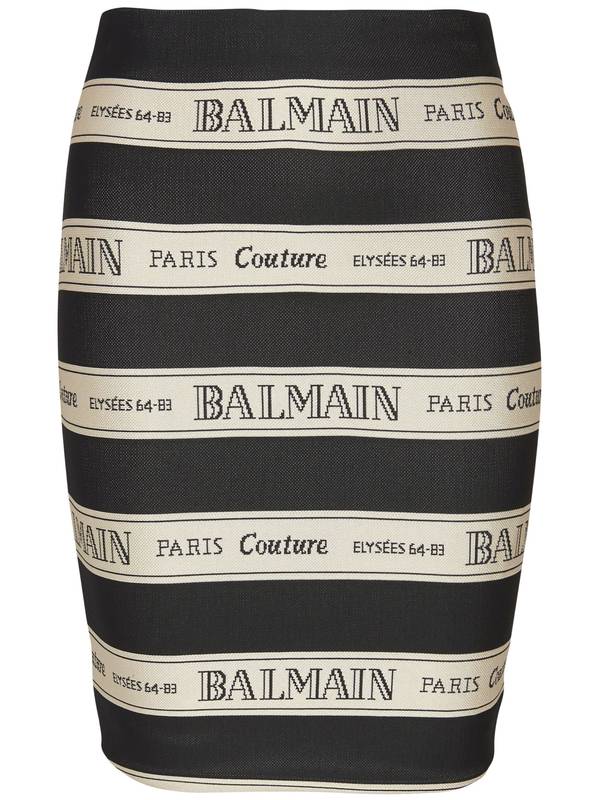 Balmain Skirts Black EF1LC245JJ95EDY