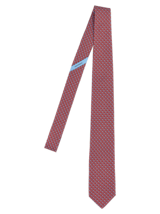 FERRAGAMO PRINTED TIE 773950FROSSO