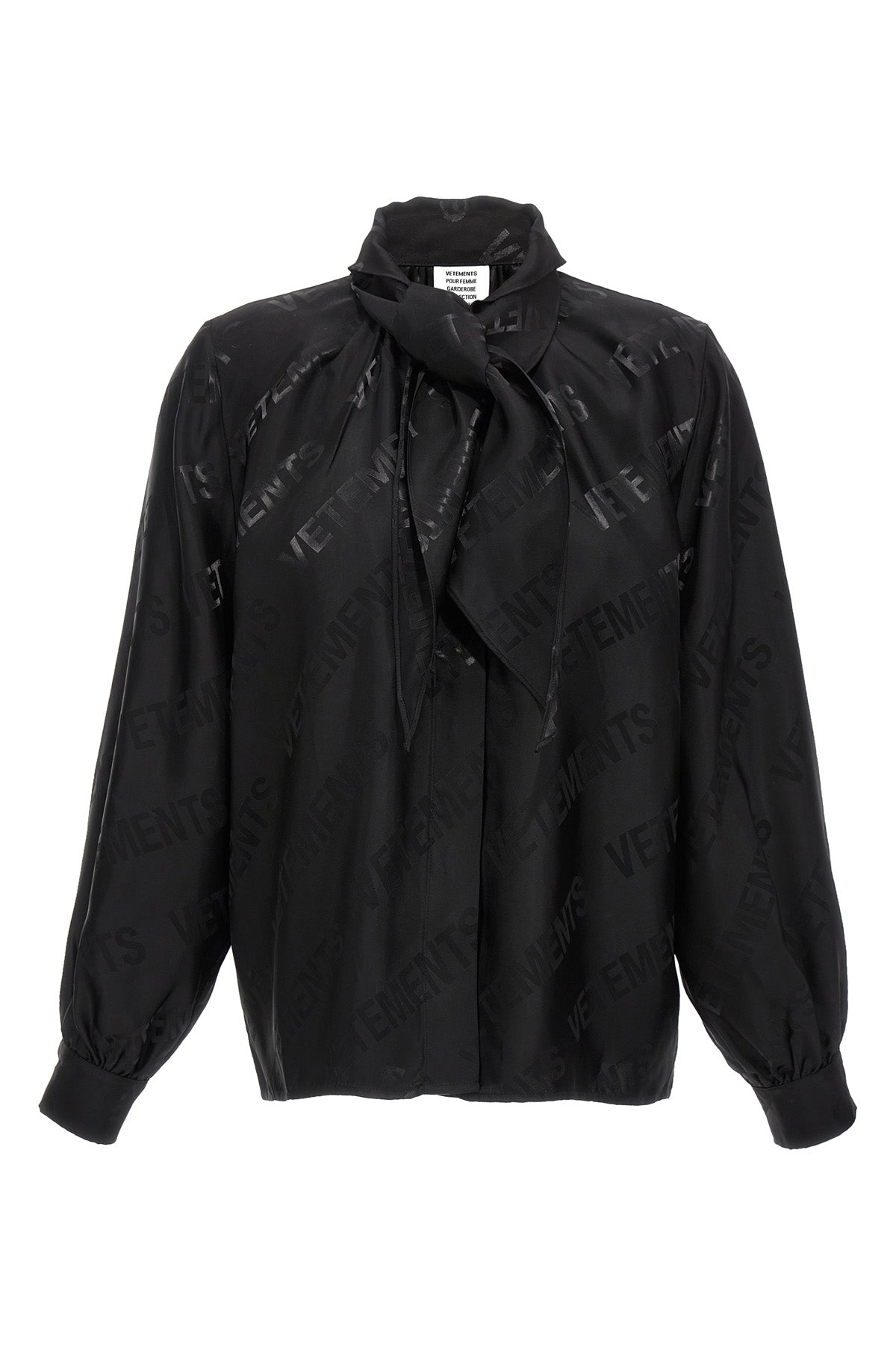 VETEMENTS 'MONOGRAM' BLOUSE WE54SH100BBLACK