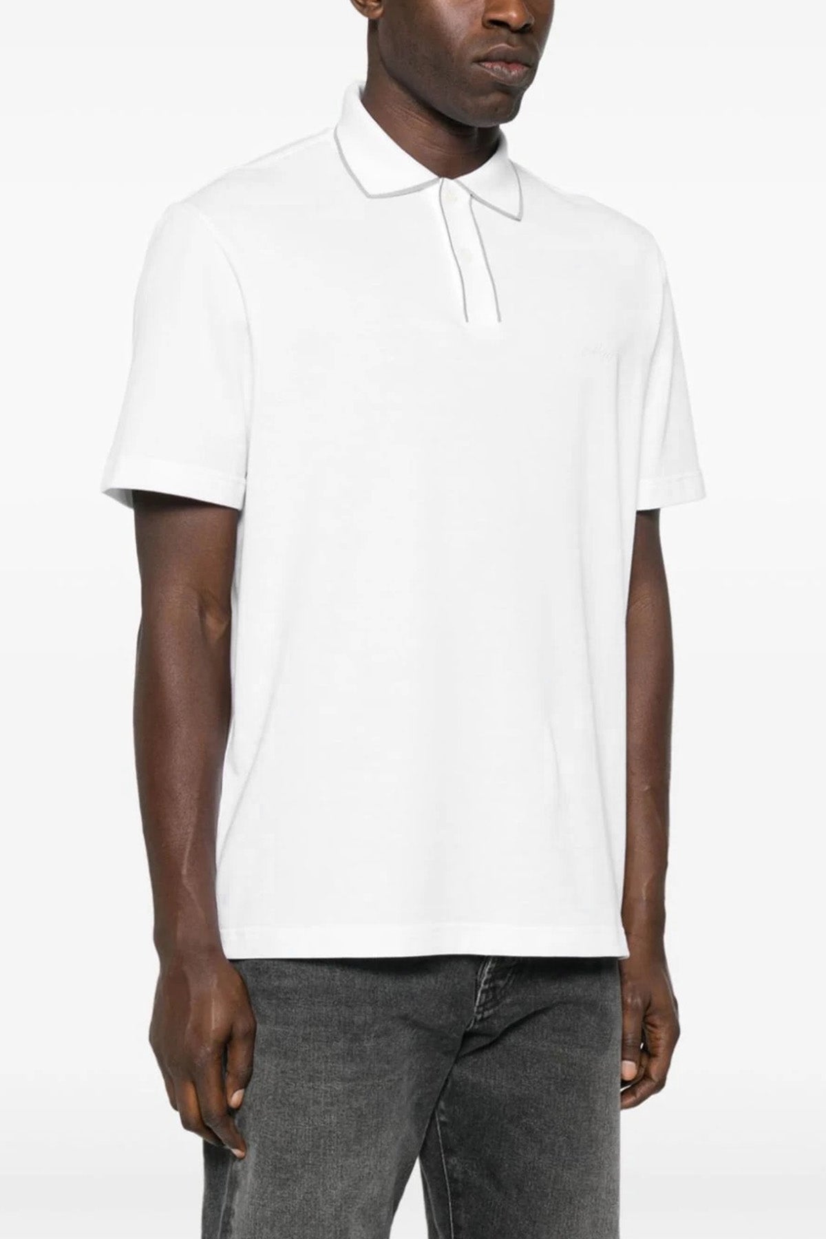 Brioni LOGO EMBROIDERY POLO SHIRT UJPG0LPA6279019