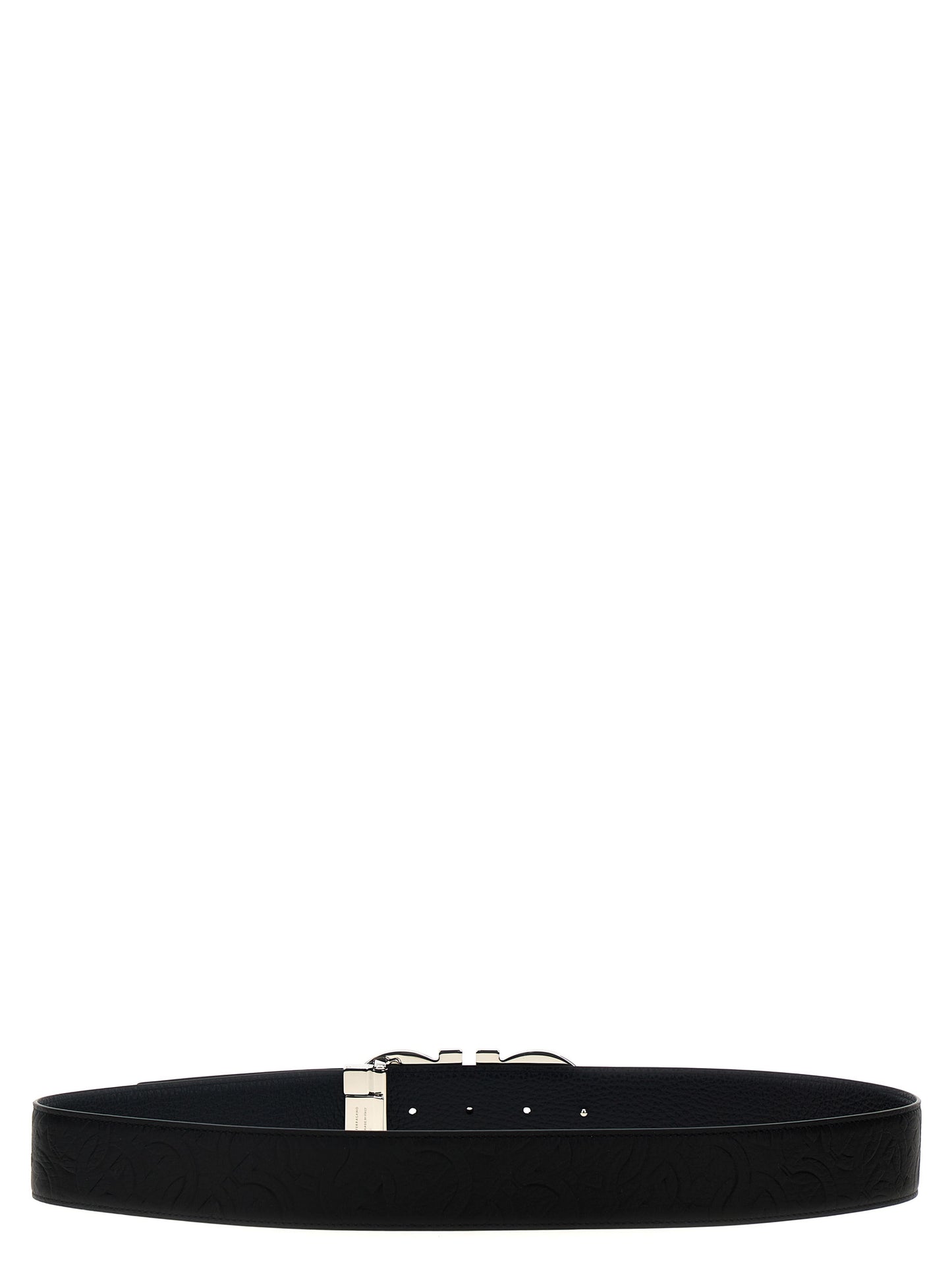 FERRAGAMO 'GANCINI' REVERSIBLE BELT 765034NERO