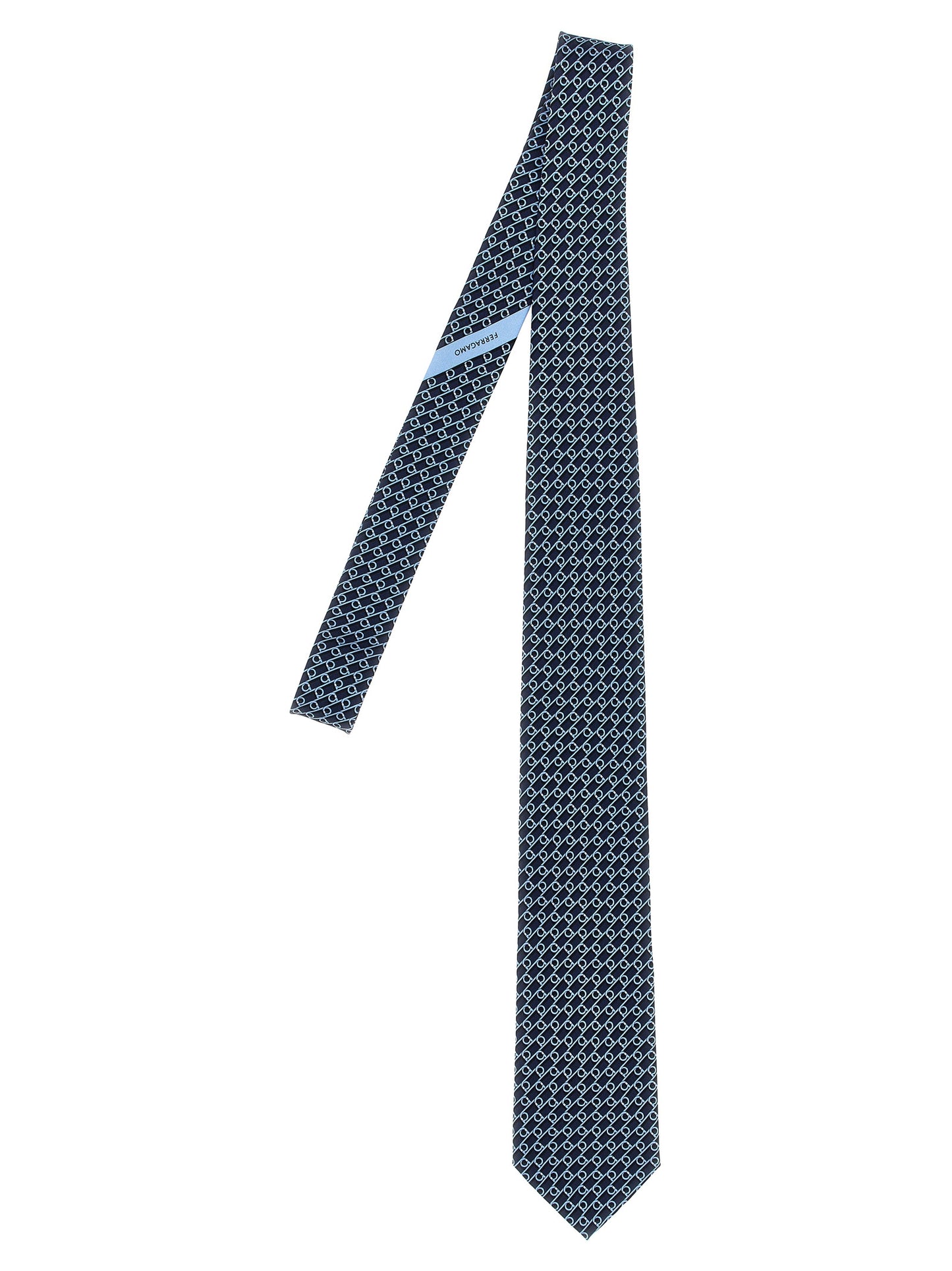 FERRAGAMO 'GANCINI' TIE 774307FNAVY