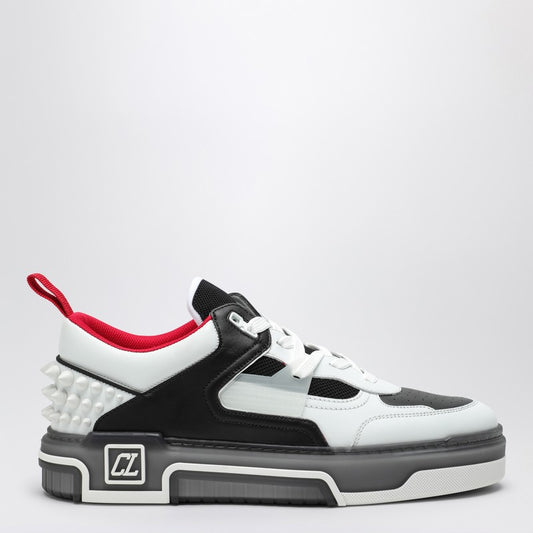 Christian Louboutin Astroloubi white/black leather low sneaker 3240020LEP_LOUBO-WH51