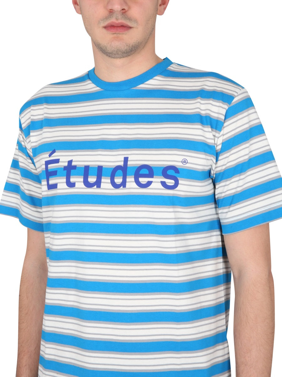 Études CREWNECK T-SHIRT E23MM101A021STBLUE