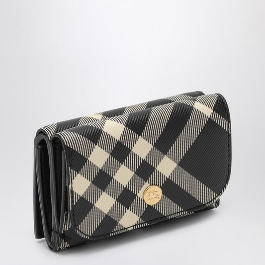 Burberry Small black wallet with Check pattern 8095292160296P_BURBE-A1003