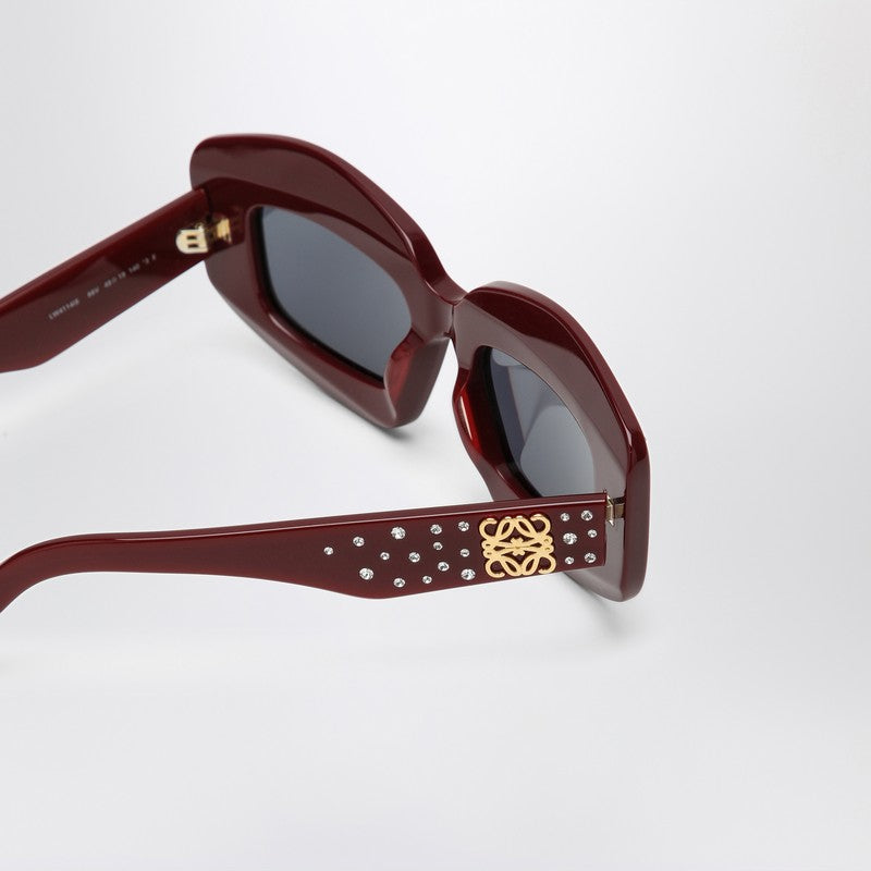 LOEWE Smooth Pavé Screen burgundy sunglasses LW4114ISPVCQ_LOEW-4966V