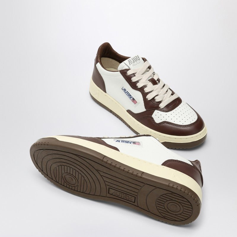 AUTRY Medalist white/brown leather sneaker AULWWB46P_AUTRY-WB46