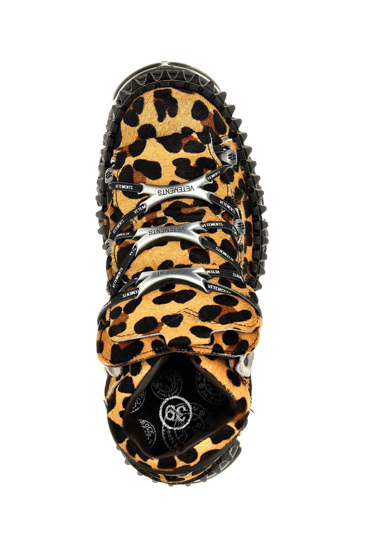 VETEMENTS X NEW ROCK 'PLATFORM' SNEAKERS UE64SN160LLEOPARD