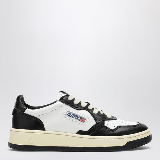 AUTRY Medalist black/white leather trainer AULWWB01P_AUTRY-WB01