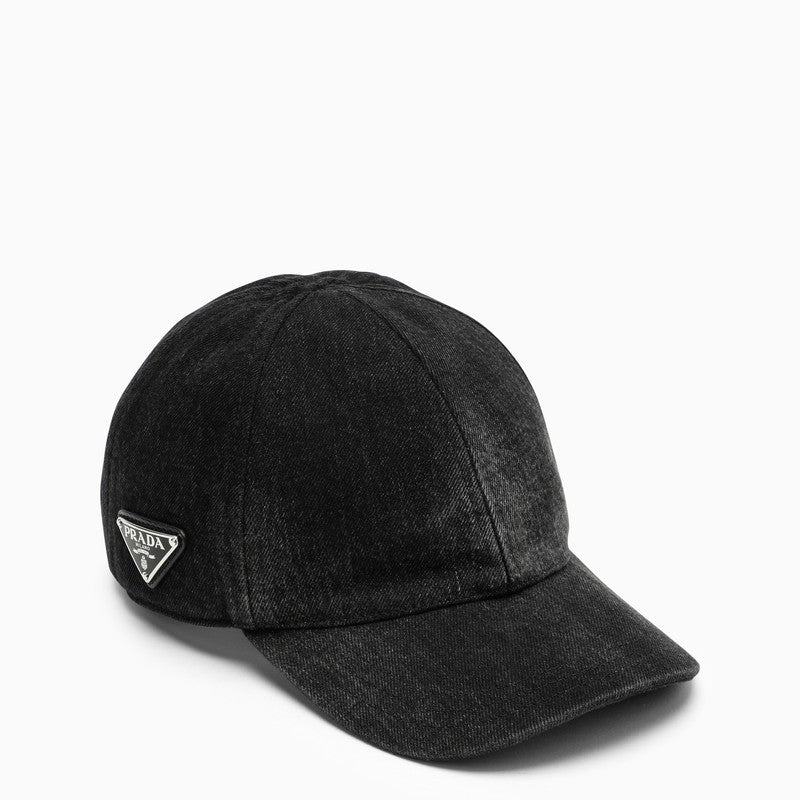 Prada Washed-out black baseball cap 2HC27412K8M_PRADA-F0557