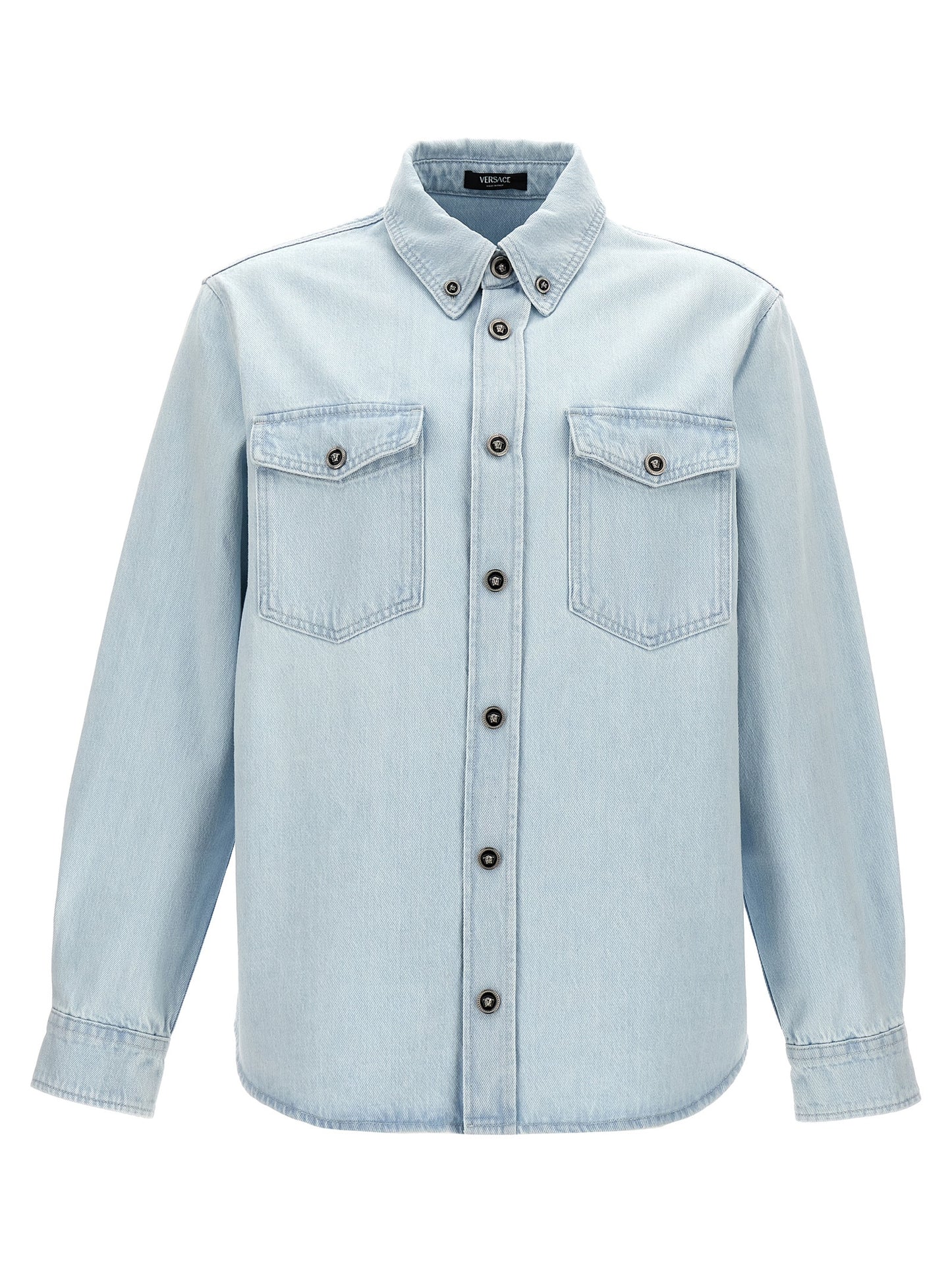 VERSACE 'MEDUSA' DENIM SHIRT 10152781A104251D700